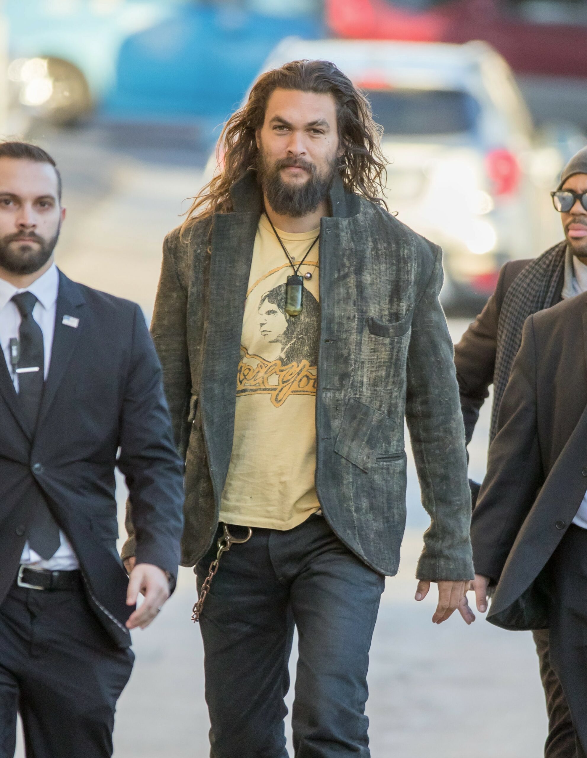 Jason Momoa at 'Jimmy Kimmel Live!' in Hollywood