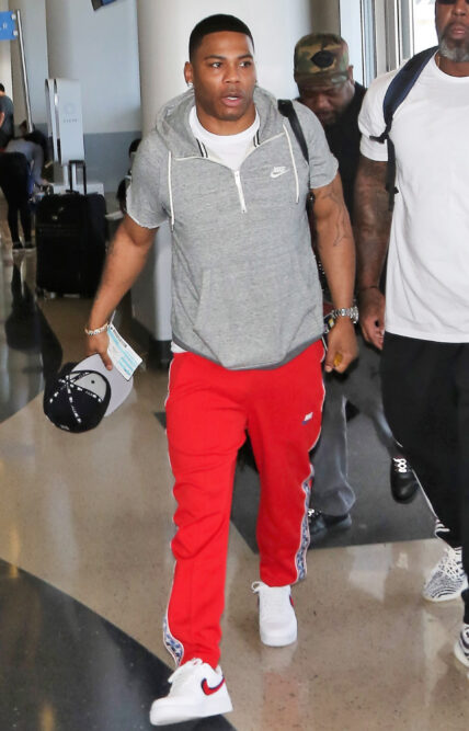 Nelly arriving at LAX