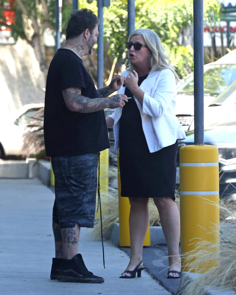 Bam Margera seen after being released from jail after being arrested for Trespassing