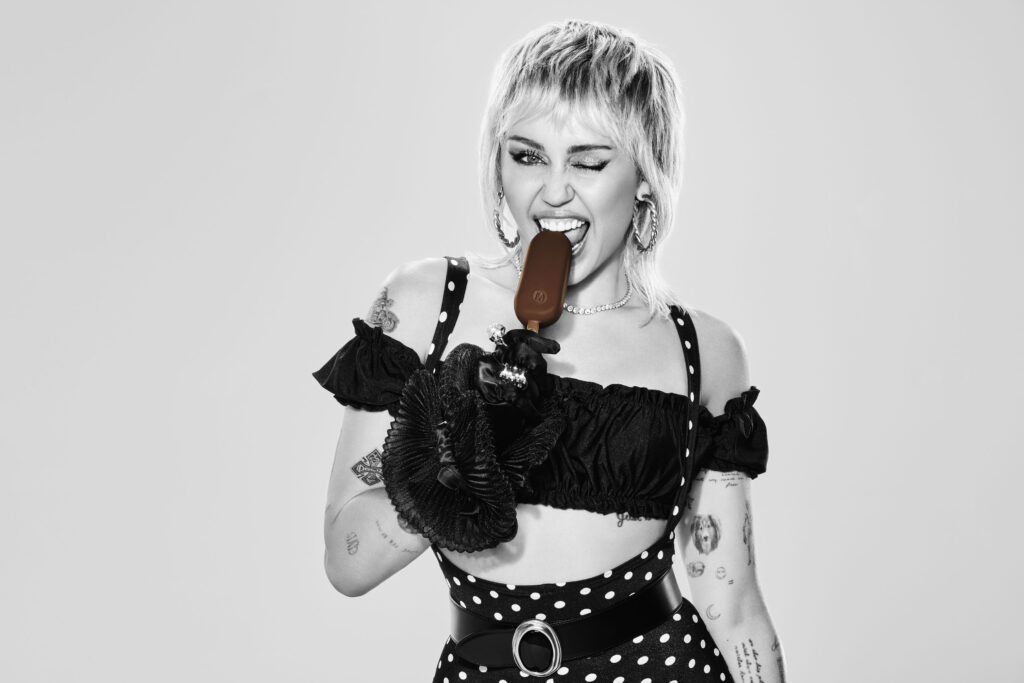 Miley Cyrus urges fans to ShowYourLayers in collaboration with Magnum ice cream