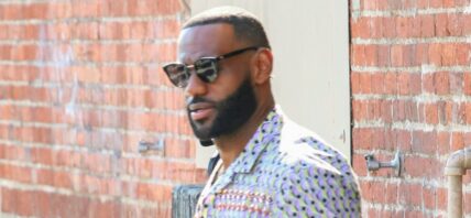 LeBron James seen making an appearance at the Jimmy Kimmel show