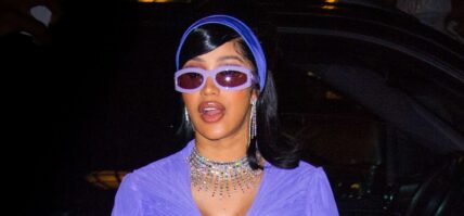 Cardi B is seen at the Ritz during Paris Fashion Week