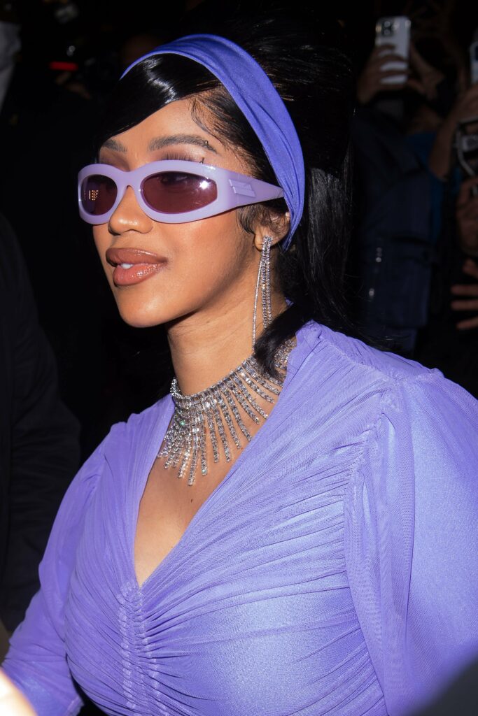 Cardi B is seen at the Ritz during Paris Fashion Week