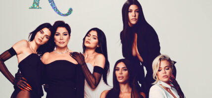 The Kardashian and Jenner women posing for the camera.