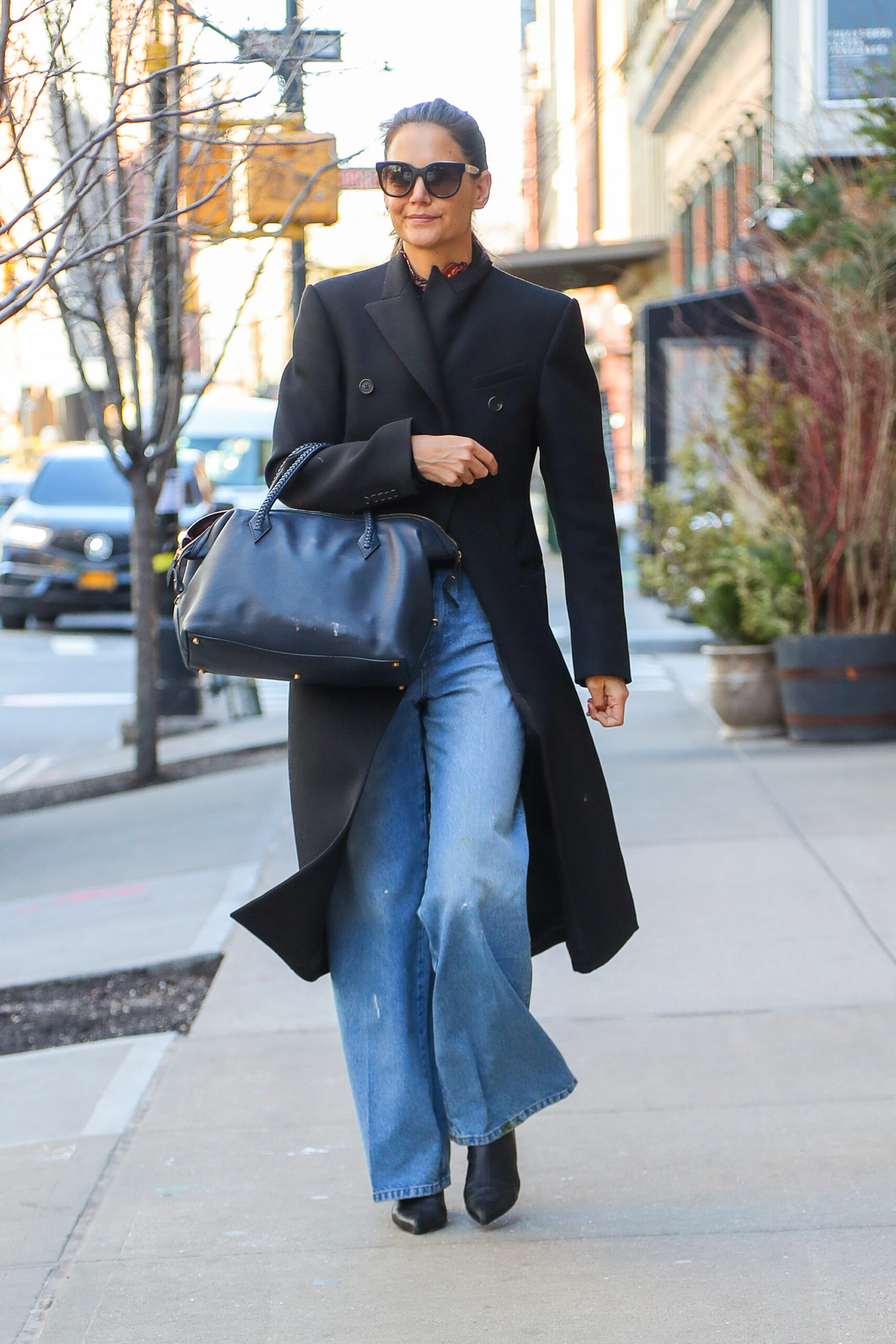 Katie Holmes was spotted walking around in NYC