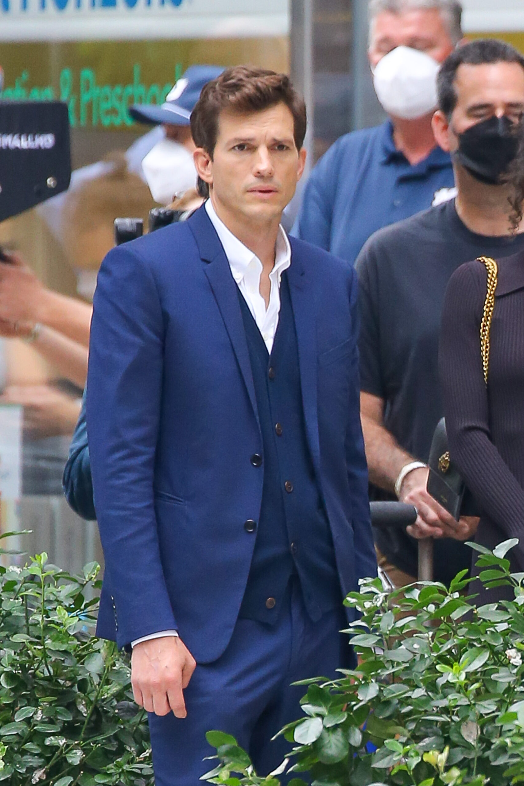 Ashton Kutcher seen filming in Brooklyn NY