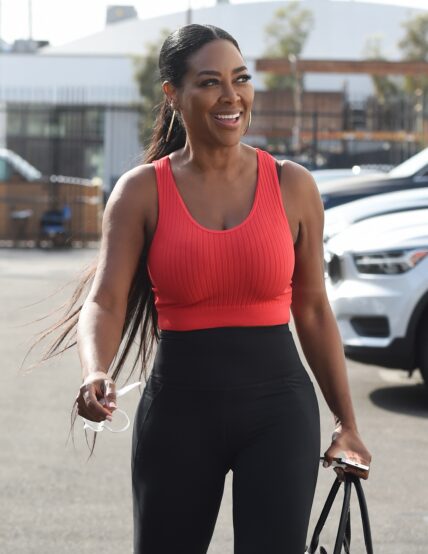 Kenya Moore arriving at Dancing with the Stars Rehearsals
