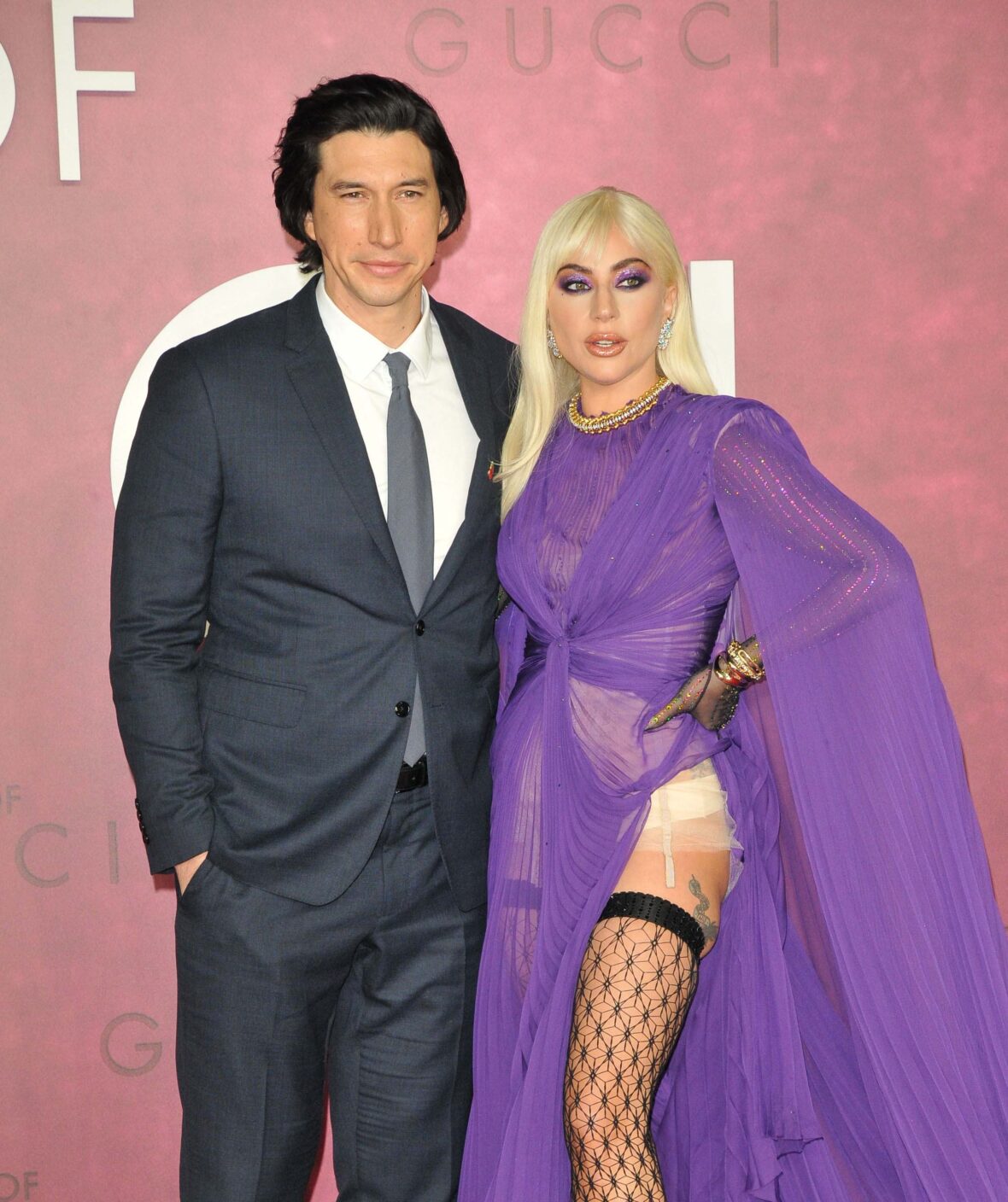 Adam Driver and Lady Gaga at the "House of Gucci" UK film premiere, Odeon Luxe Leicester Square, Leicester Square, on Tuesday 09 November 2021 in London, England, UK.