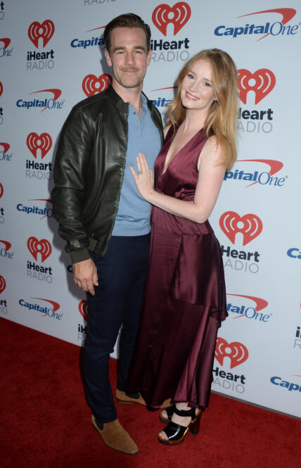 James Van Der Beek and wife Kimberly Brook at the 2017 iHeartRadio Music Festival