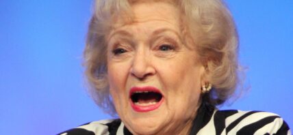 Betty White with expressive face