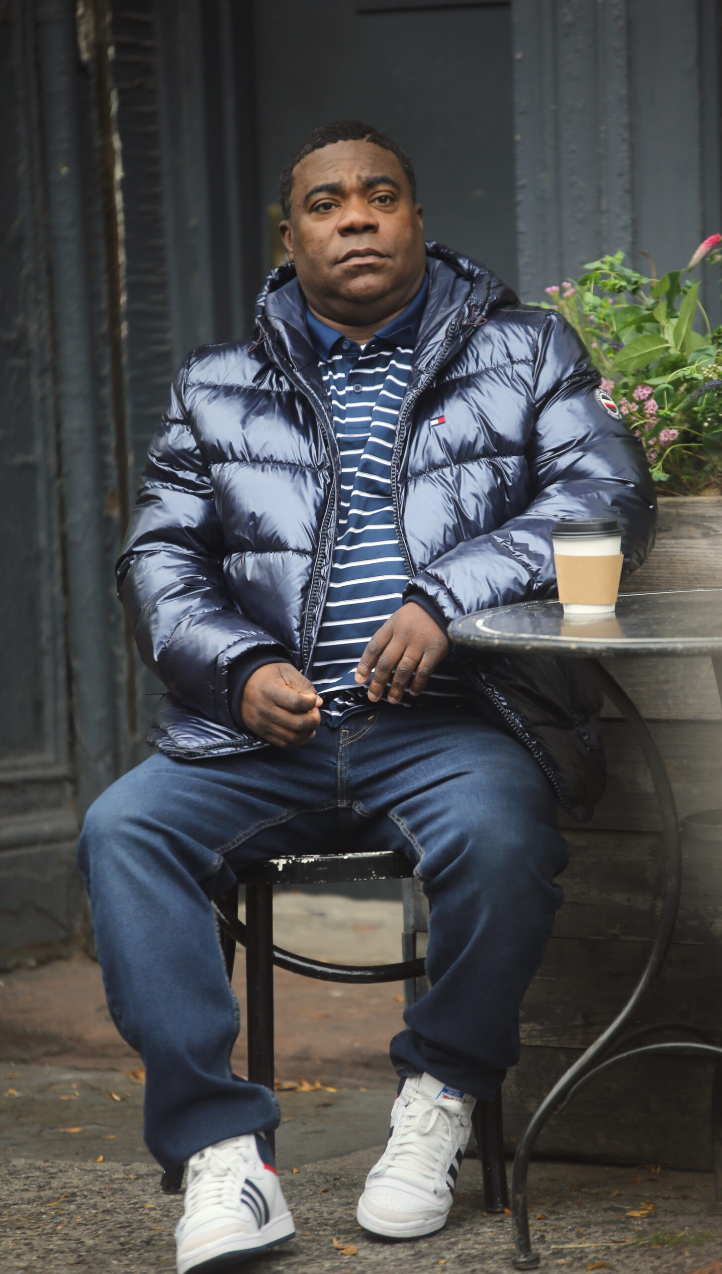Tracy Morgan on set of The Last OG