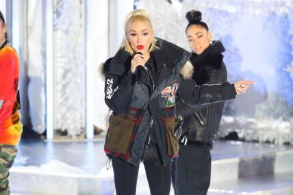 Gwen Stefani rehearsal outside Rockefeller center in NYC on Nov 14 2019