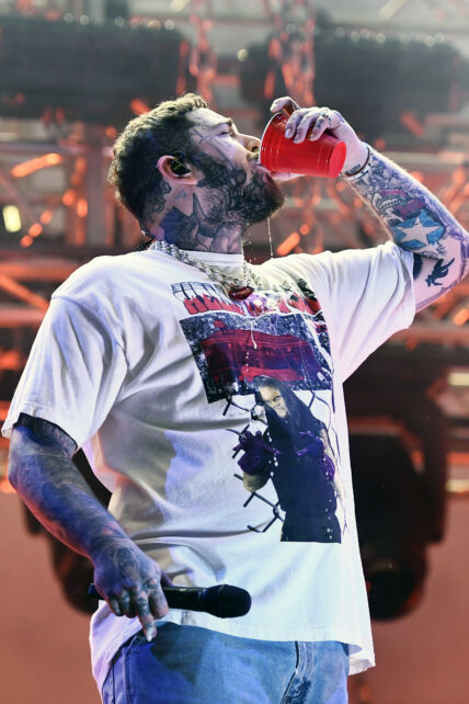 Post Malone performing at Reading Festival 2021