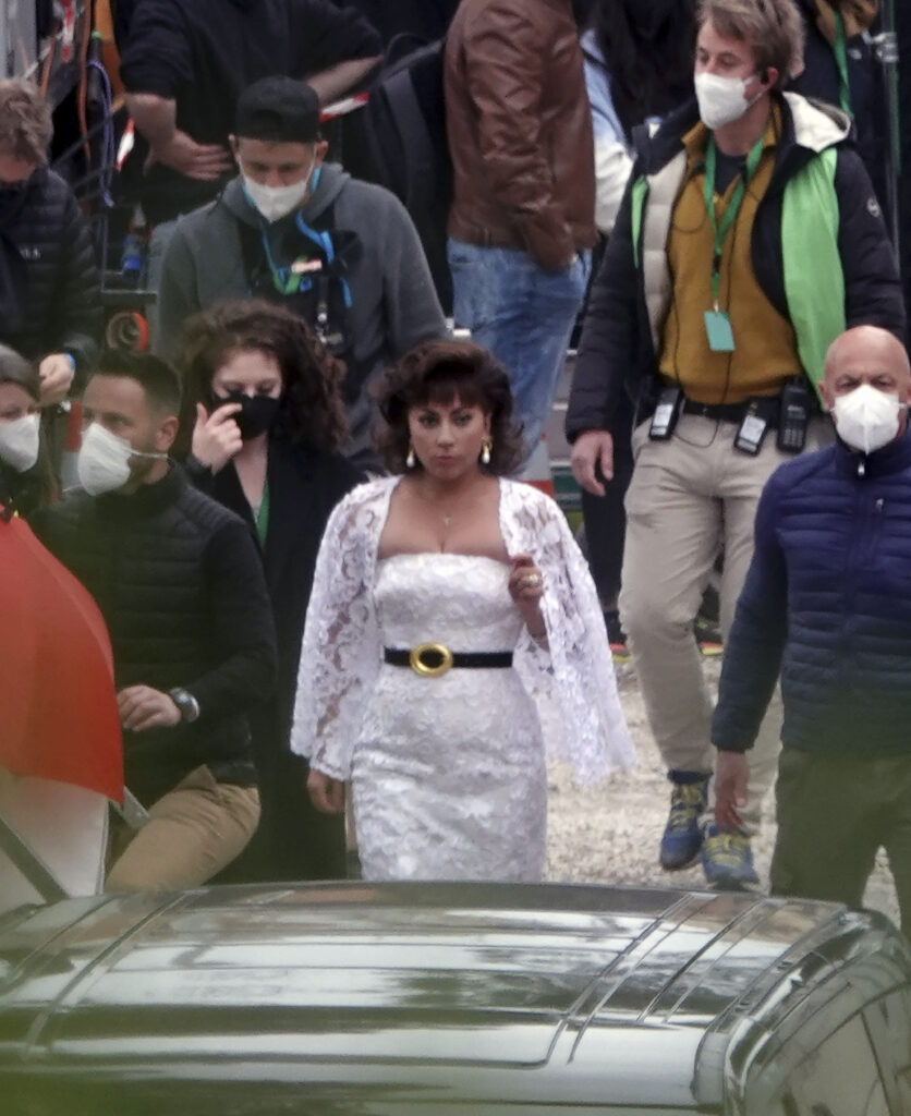 Archive Photos of the italian set of The House of Gucci movie