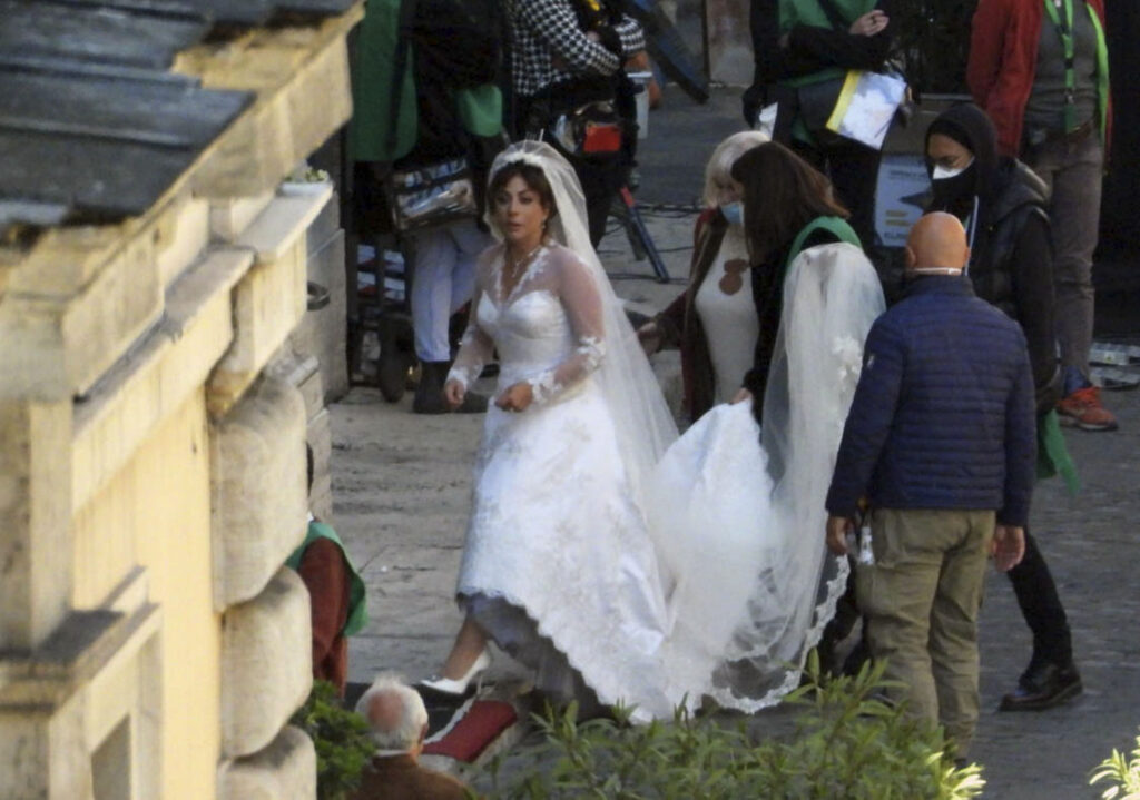 Archive Photos of the italian set of The House of Gucci movie