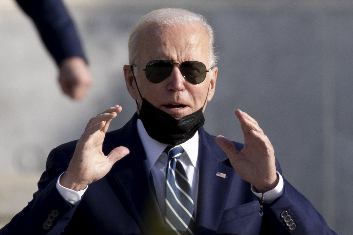 US President Joe Biden undergoes a colonoscopy at Walter Reed Medical Center in Bethesda Maryland