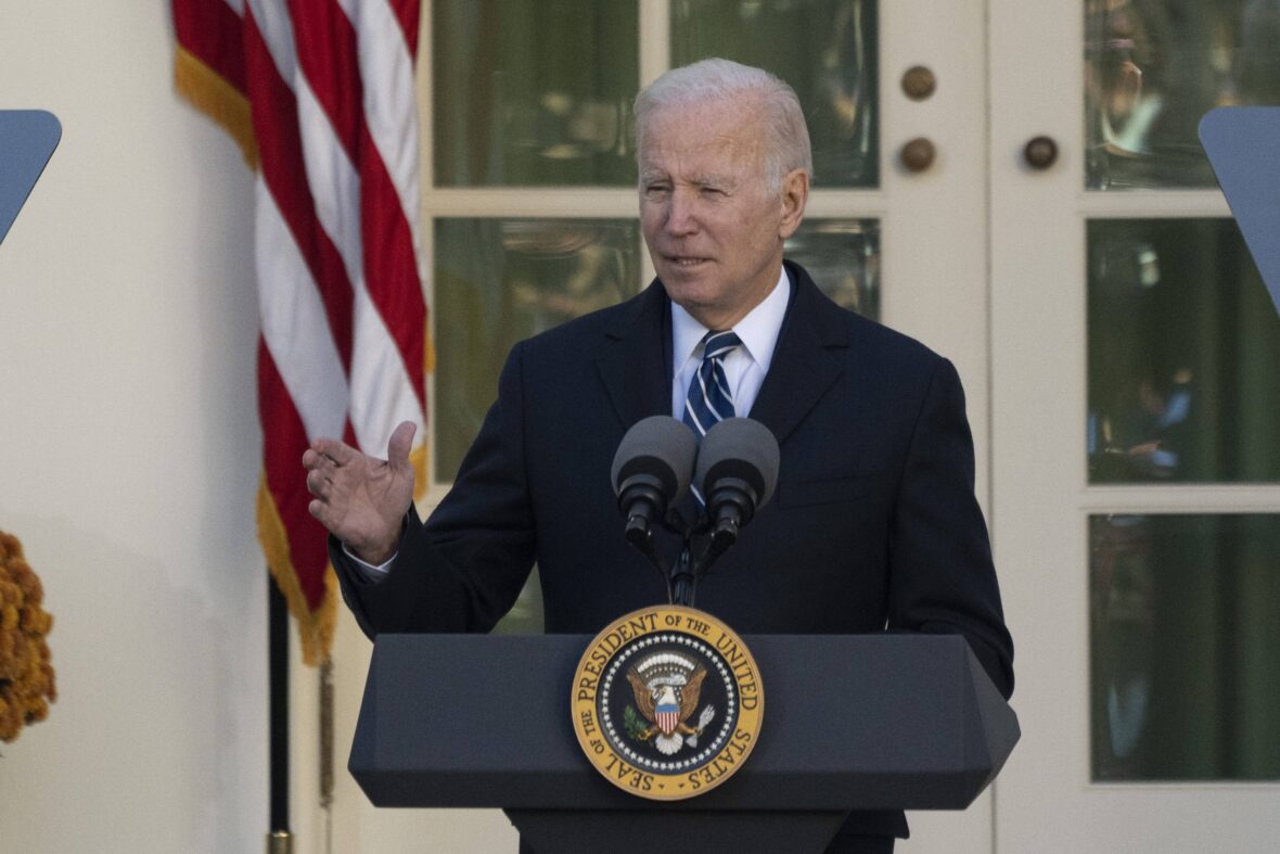 President Joe Biden celebrates the 74th anniversary of the National Thanksgiving Turkey presentation