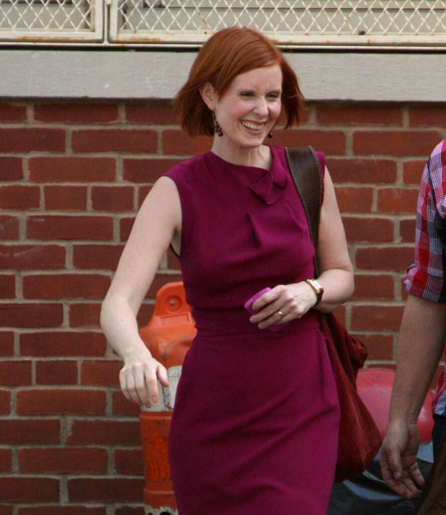 Cynthia Nixon smiling