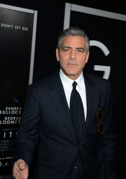 George Clooney at "Gravity" premiere in New York