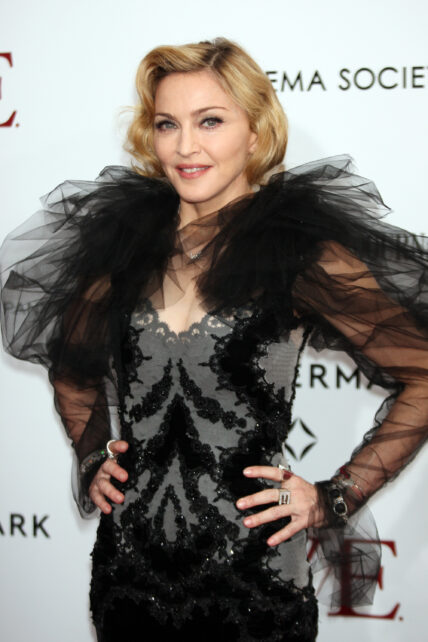 Madonna smiling