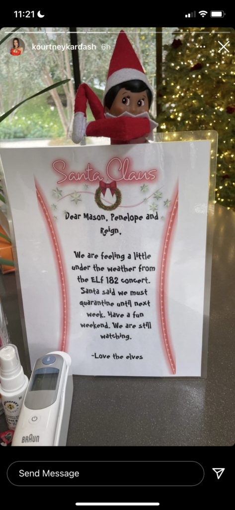 Kourtney Kardashian's elf on the shelf