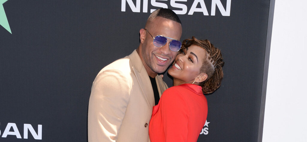 BET Awards 2019. 23 Jun 2019 Pictured: DeVon Franklin and Meagan Good. Photo credit: MEGA TheMegaAgency.com +1 888 505 6342 (Mega Agency TagID: MEGA451640_008.jpg) [Photo via Mega Agency]