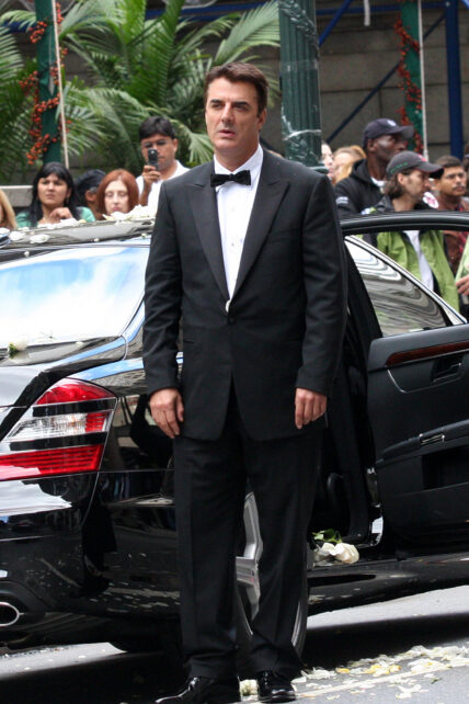 Chris Noth on Sex and the City Set