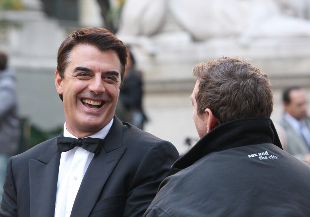 Chris Noth filming 'SATC' movie
