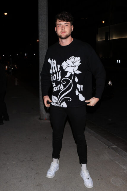 Harry Jowsey enjoys a night out at Boa