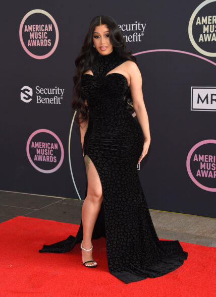 2021 American Music Awards Red Carpet Roll-Out with Cardi B
