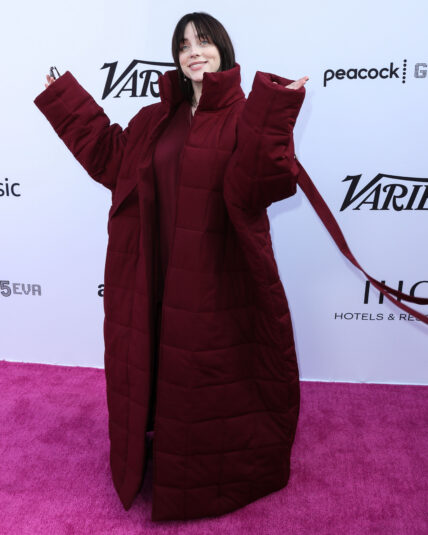 Billie Eilish with brown hair