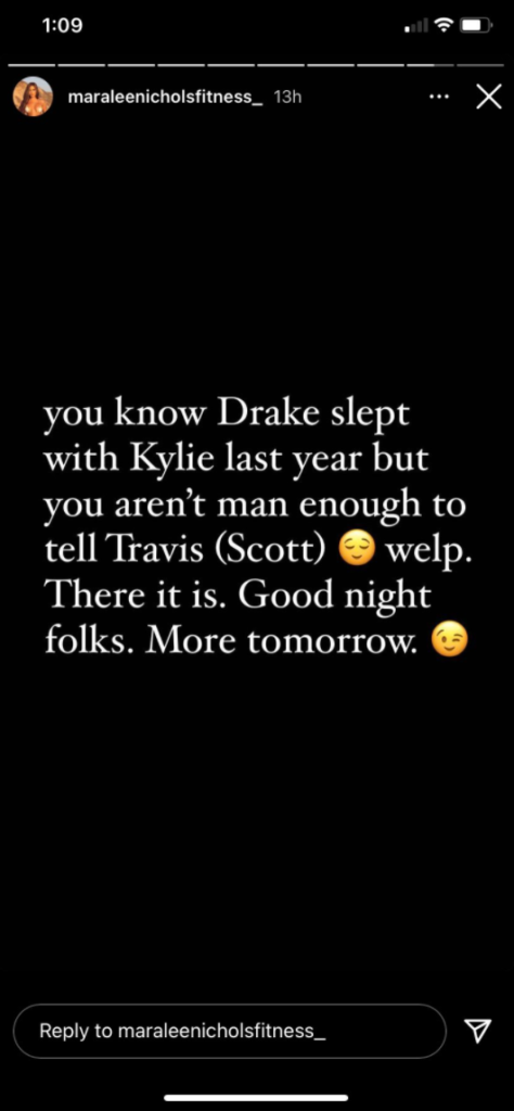 Maralee Nichols alleges drake and kylie slept together