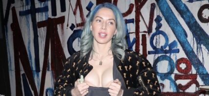 Whitney Cummings exposes her deep cleavage after dinner at Craig s with Josh Richards