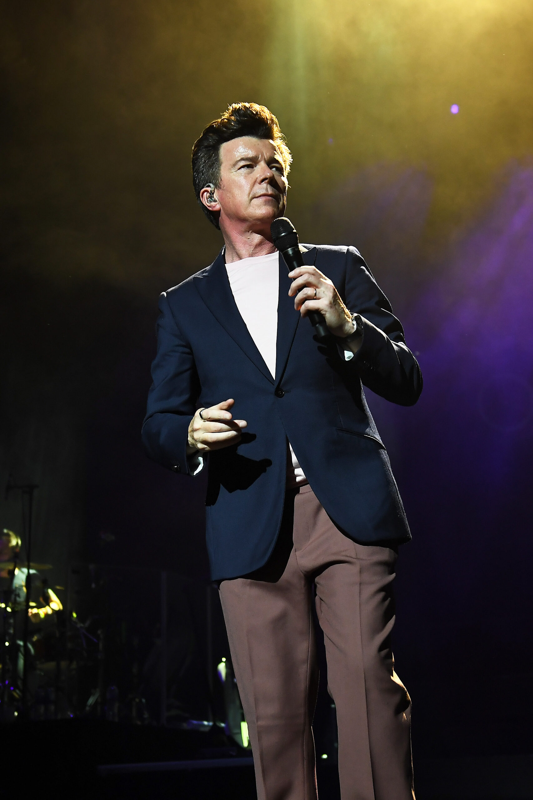 Rick Astley performing at Royal Albert Hall Kensington London
