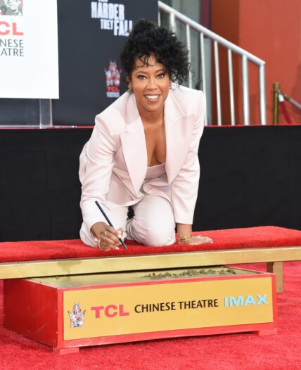 Regina King - Hand and Foot Print Ceremony