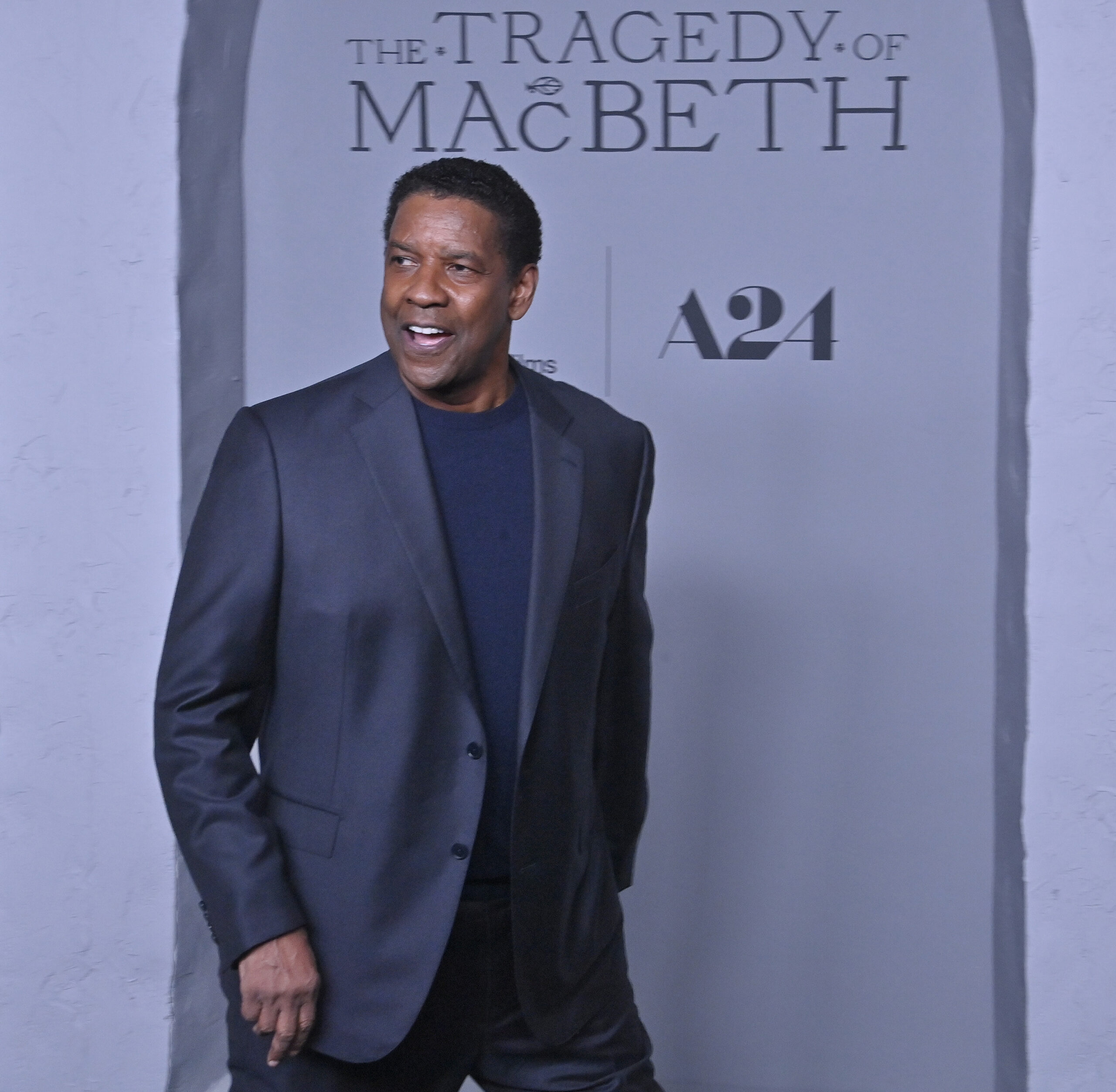 Denzel Washington at "The Tragedy of Macbeth" Premiere in LA