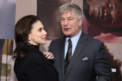 Hilaria and Alec Baldwin at West Side Story Opening Night