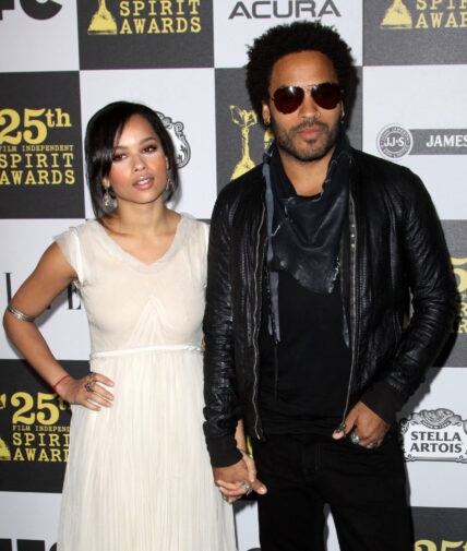 Lenny Kravitz and daughter Zoe Kravitz AT independent spirit awards