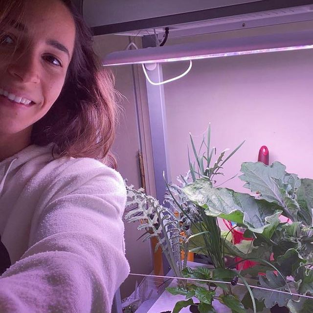 Aly Raisman gardening