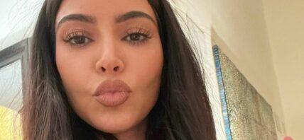 KimK poses on Instagram