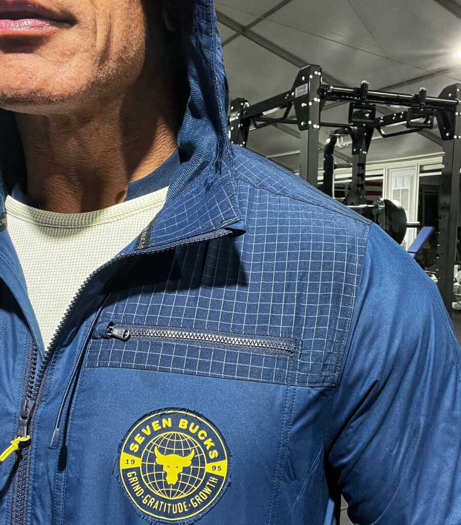 Dwayne Johnson in the gym