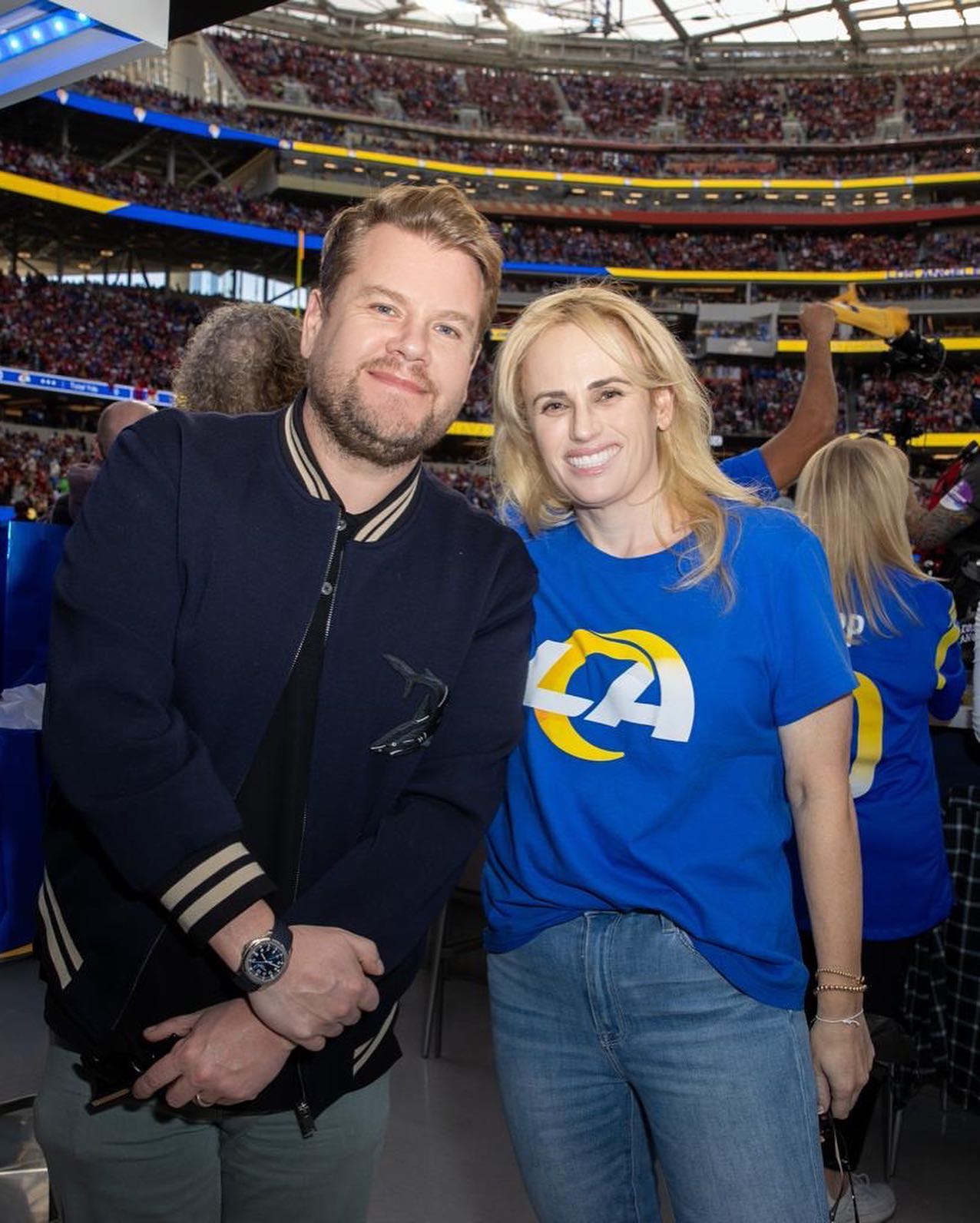 Rebel Wilson at the LA Rams Game