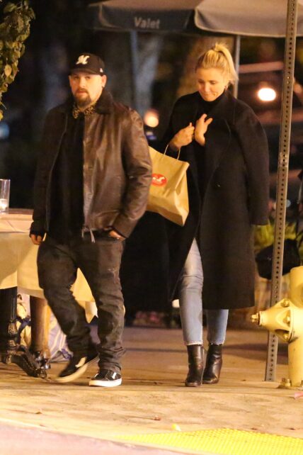 Cameron Diaz and Benji Madden are seen leaving Il Piccolino restaurant