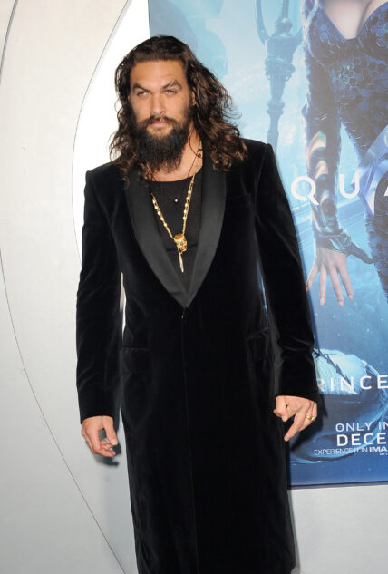 Jason Momoa posing for the camera.