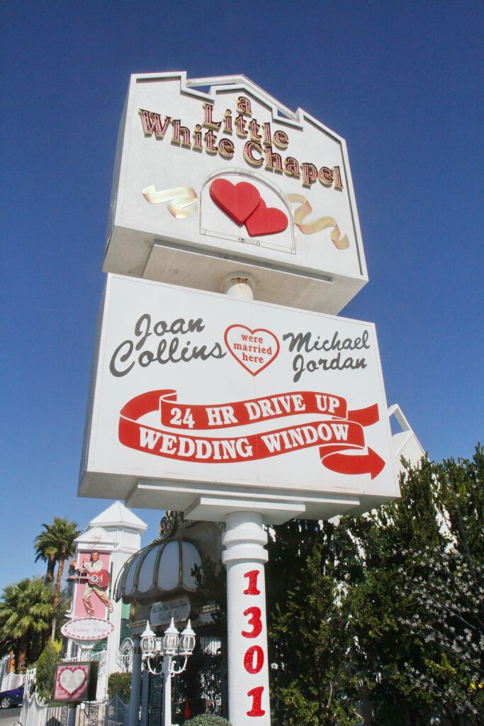 The Las Vegas landmark where numerous celebrities have tied the knot is up for sale for the first time in 68 years. Now on the market for $12 million, A Little White Chapel is where Britney Spears embarked on her infamous 55-hour marriage to childhood friend Jason Alexander, and where Judy Garland and her fourth husband, Mark Herron; Michael Jordan and Juanita Vanoy; Frank Sinatra and Mia Farrow; Bruce Willis and Demi Moore; and more famous couples all said, "I do.". 17 Apr 2019 Pictured: Little White Chapel. Photo credit: Mike Stotts / MEGA TheMegaAgency.com +1 888 505 6342 (Mega Agency TagID: MEGA401799_002.jpg) [Photo via Mega Agency]