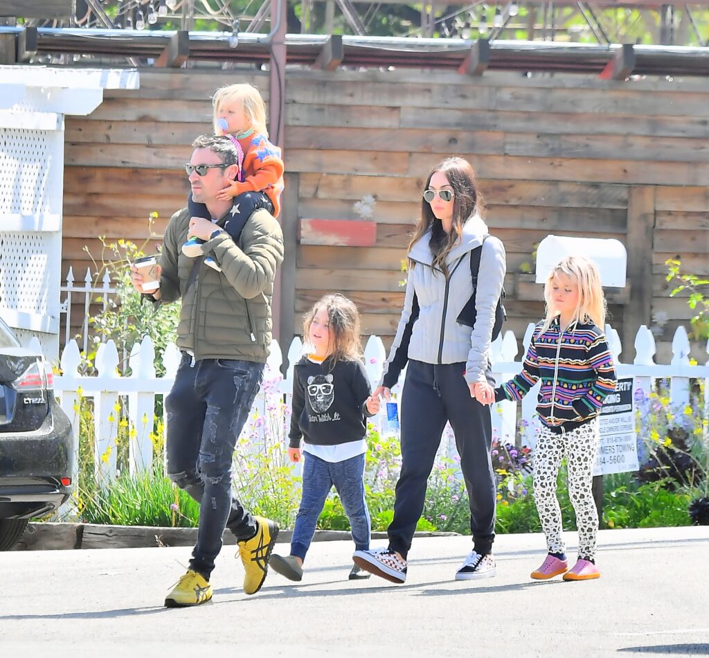 Megaan Fox with her kids and ex-husband