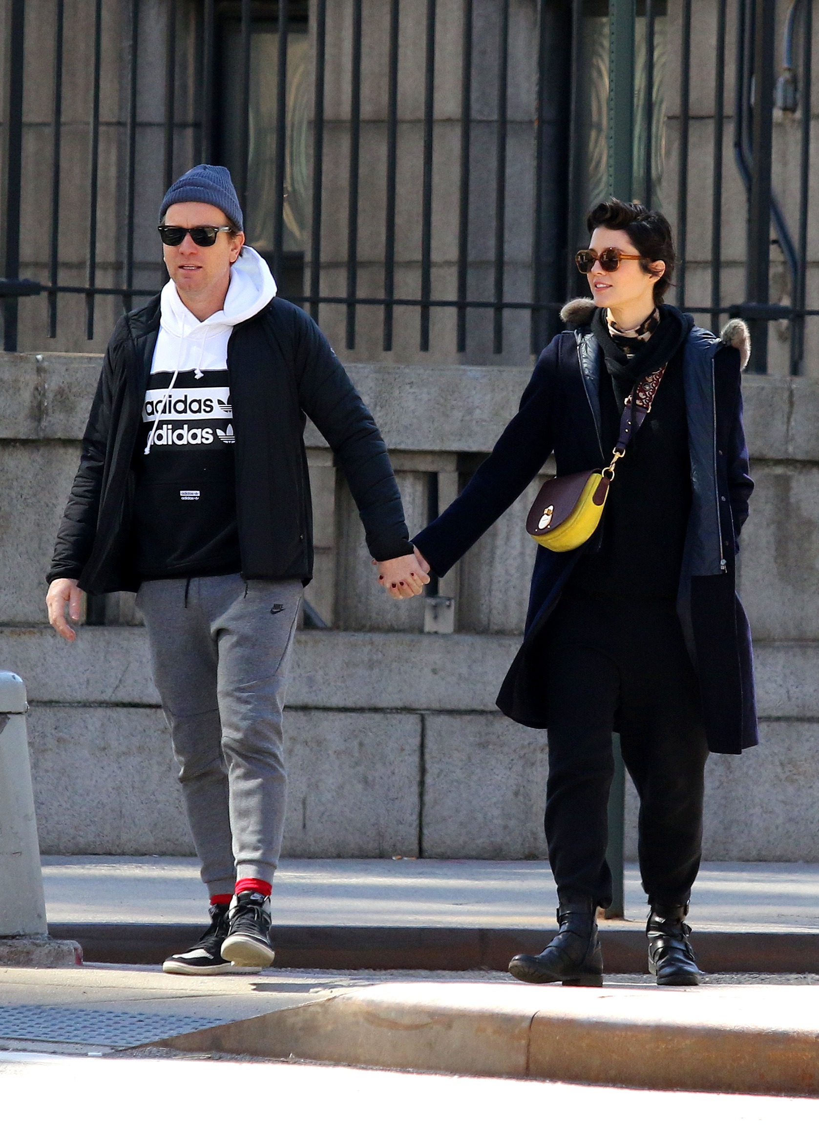 Ewan McGregor and Mary Elizabeth Winstead share some PDA moments on a romantic day out amid "Coronavirus" outbreak in NYC