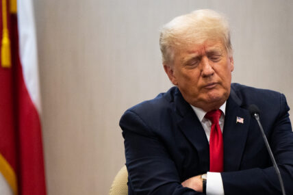 Former President Trump Joins TX Gov. Abbott At Unfinished Border Wall