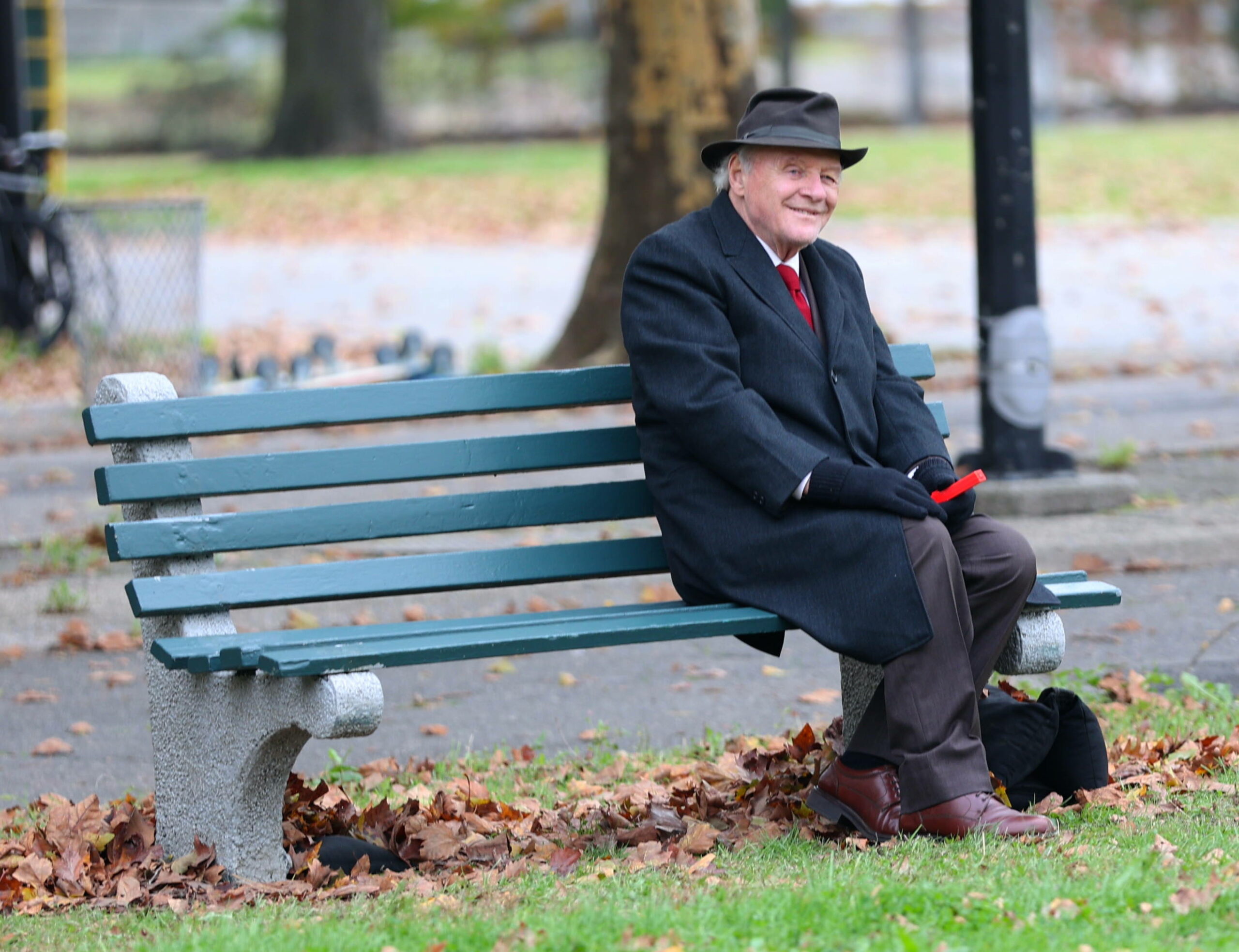 Anthony Hopkins filming "Armageddon Time"