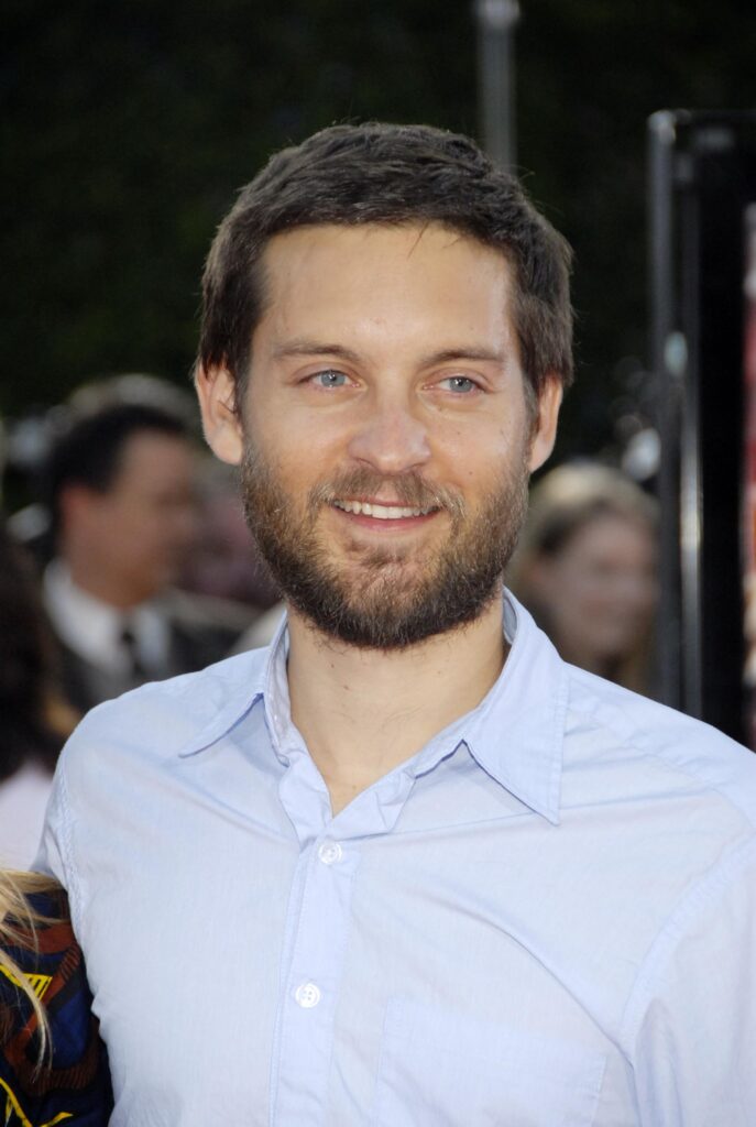 Tobey Maguire ARRIVING TO THE ' TROPIC THUNDER' PREMIERE.